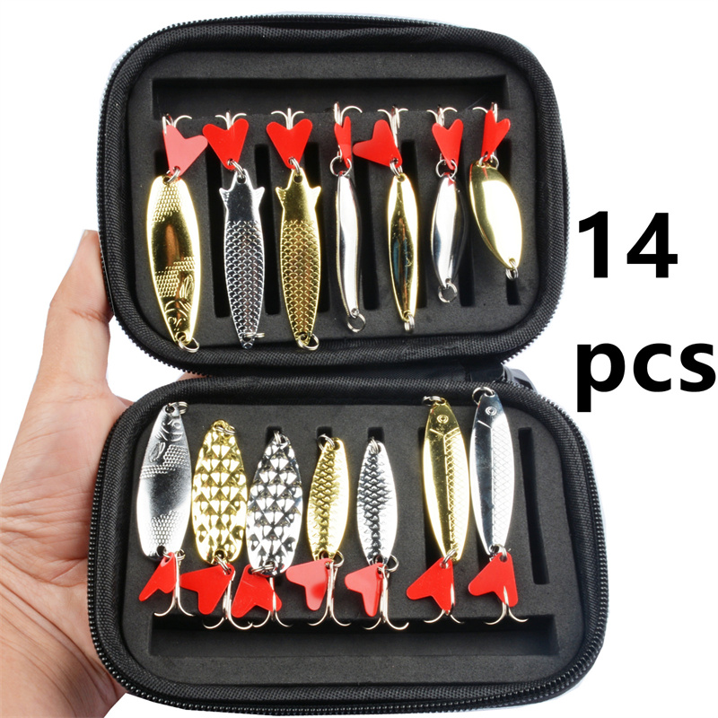 Model Kit One Piece Ship - 14-piece sequined lure bait, pike leech