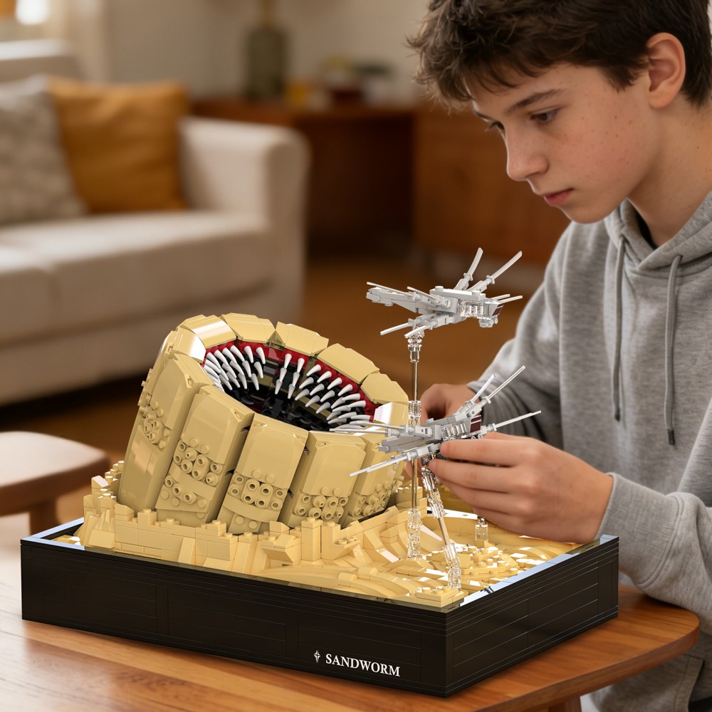 1488PCS Sandworm Attack Buildi - огляд і ціна Model Kit Vs Lego