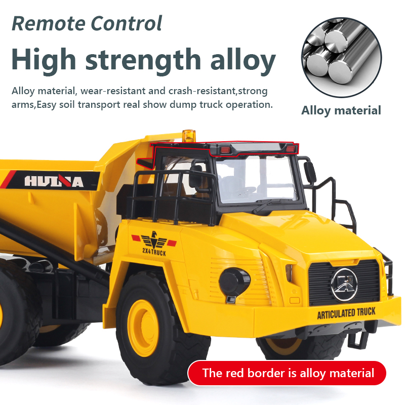 1/18 Rc Truck Dumper Huina 155 - огляд і ціна Model Kit Excavator
