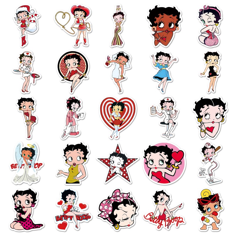 Betty Boop 50 stickers high co - огляд і ціна Model Kit Girl